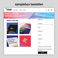 Afbeelding samplebox bestellen
